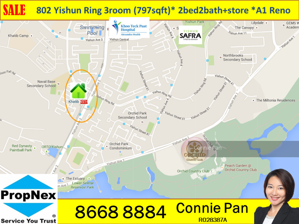 Blk 802 Yishun Ring Road (Yishun), HDB 3 Rooms #117643852
